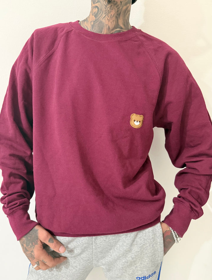 Felpa orsetto bordeaux