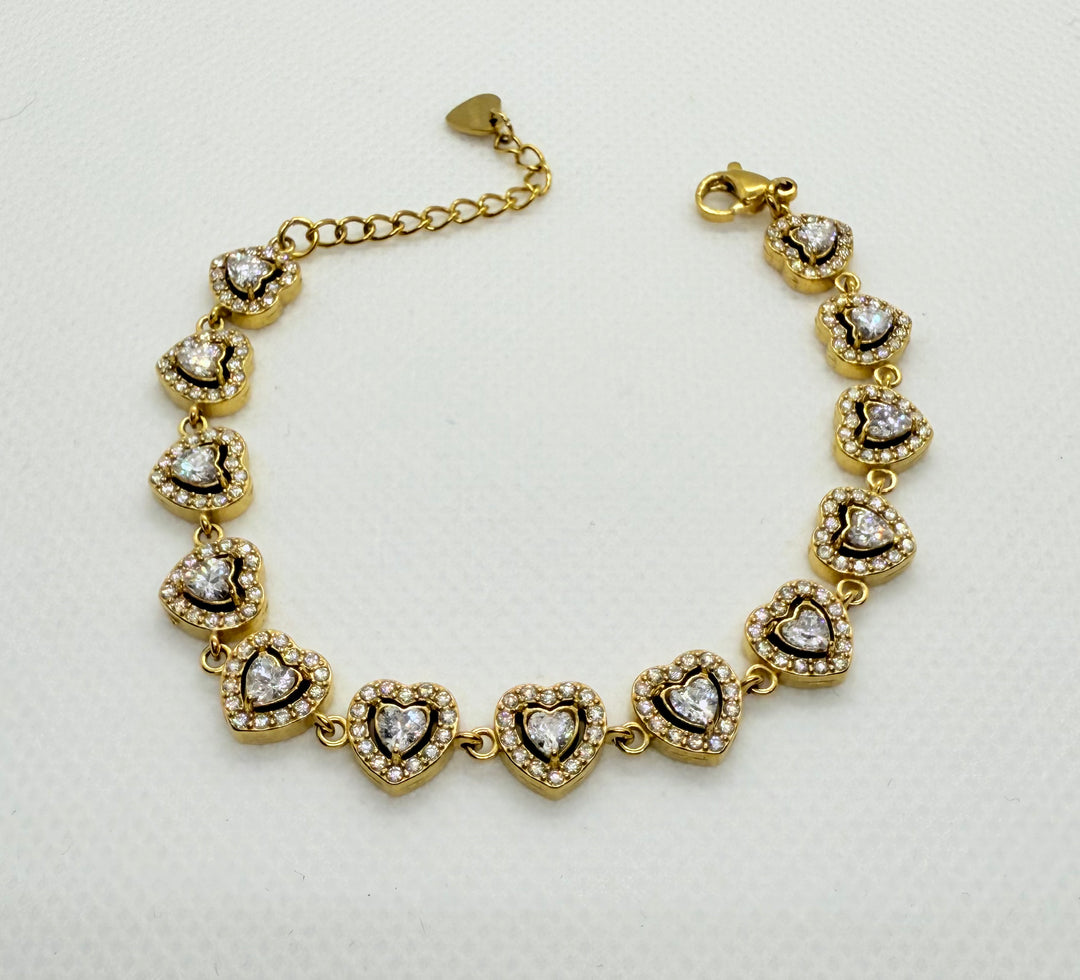 Bracciale Diamond cuore gold