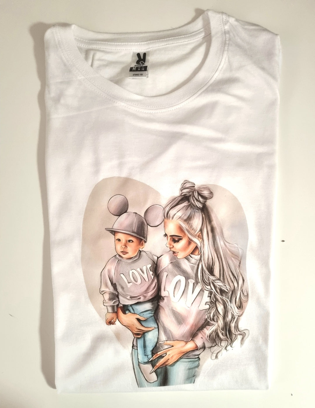 T-shirt Mamma e bimbo orecchie