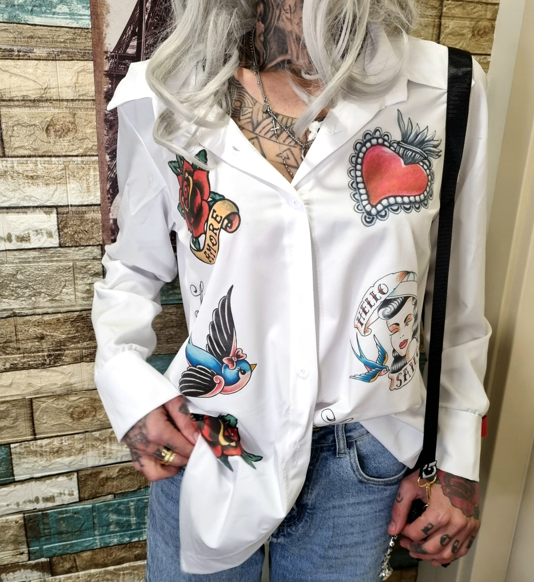 Camicia Old school tattoo
