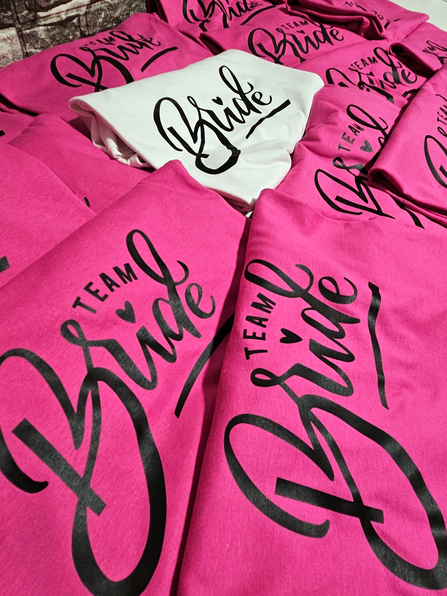 Team Bride shirt loud