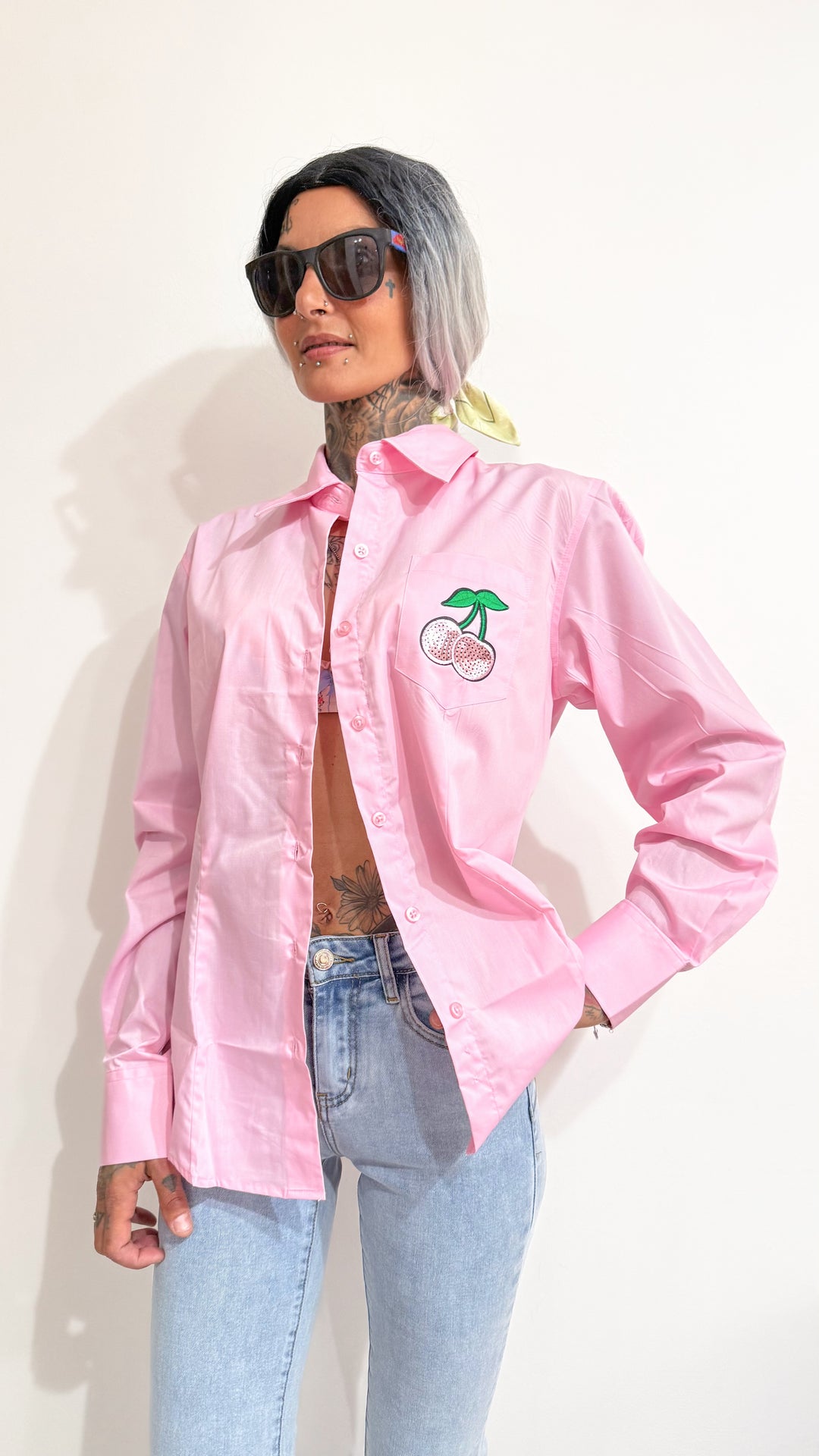 Camicia cherry pink