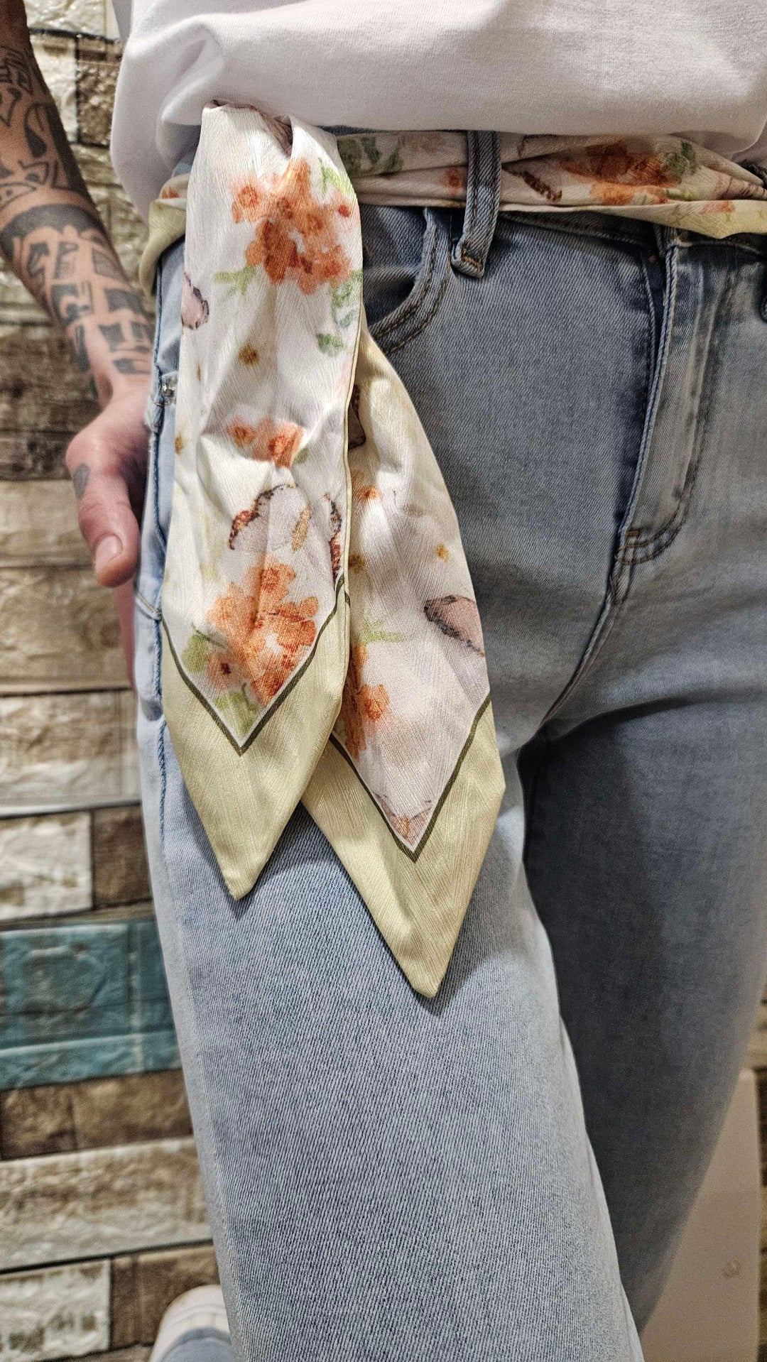 Jeans foulard