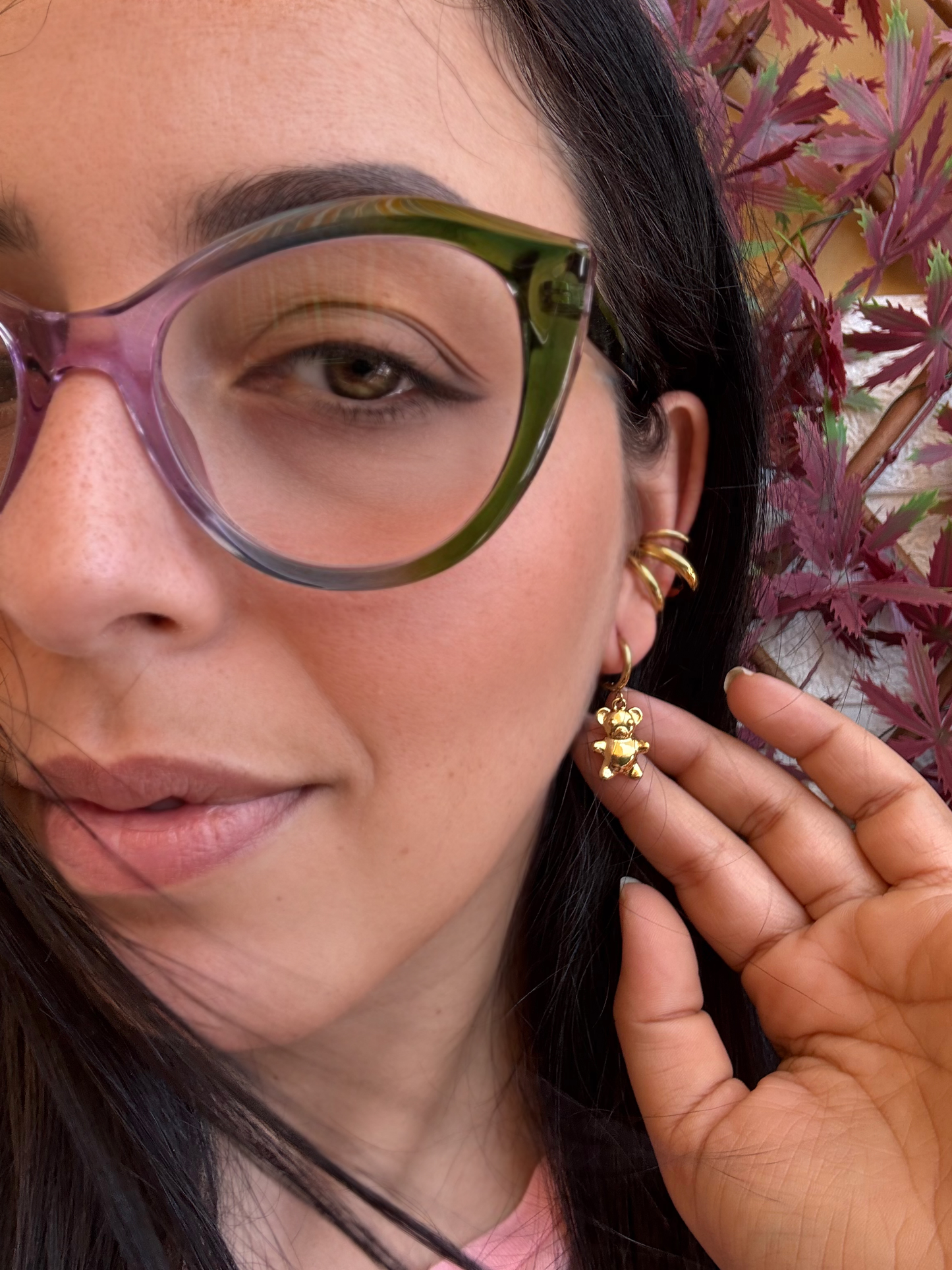 Earcuff gold tris
