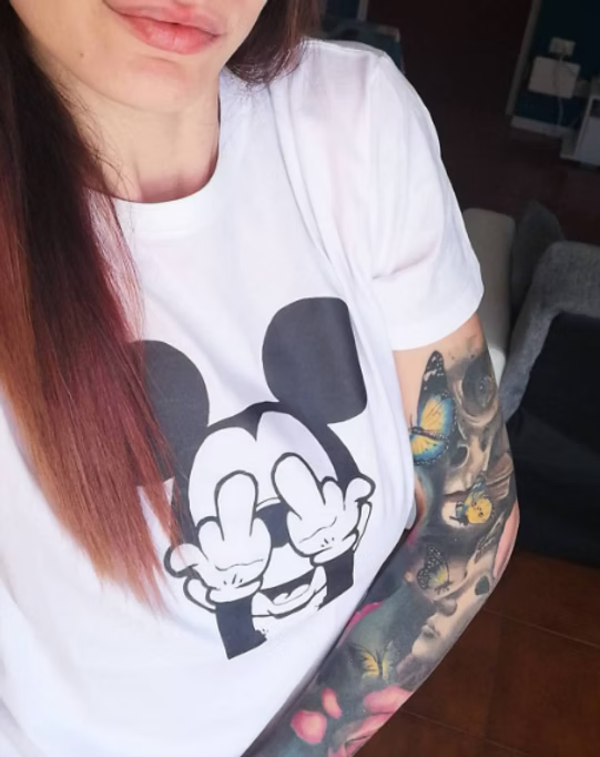 T-shirt topolino f**ck