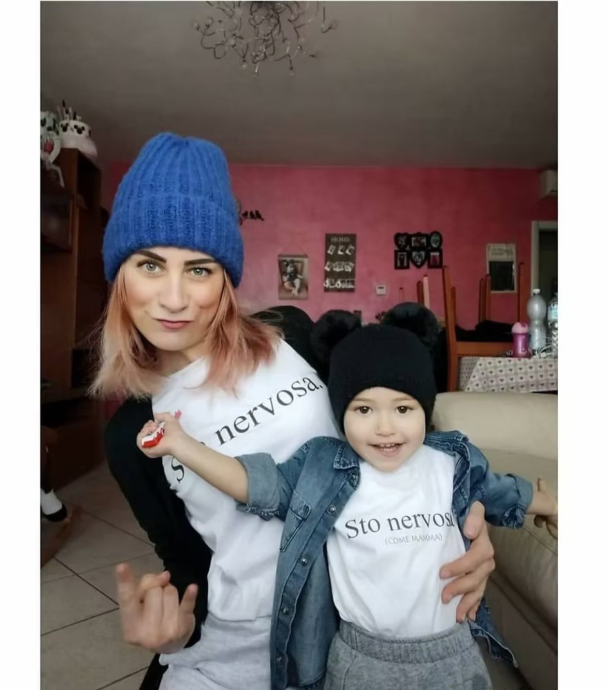 T-shirt mamma e figlio/a sto nervosa