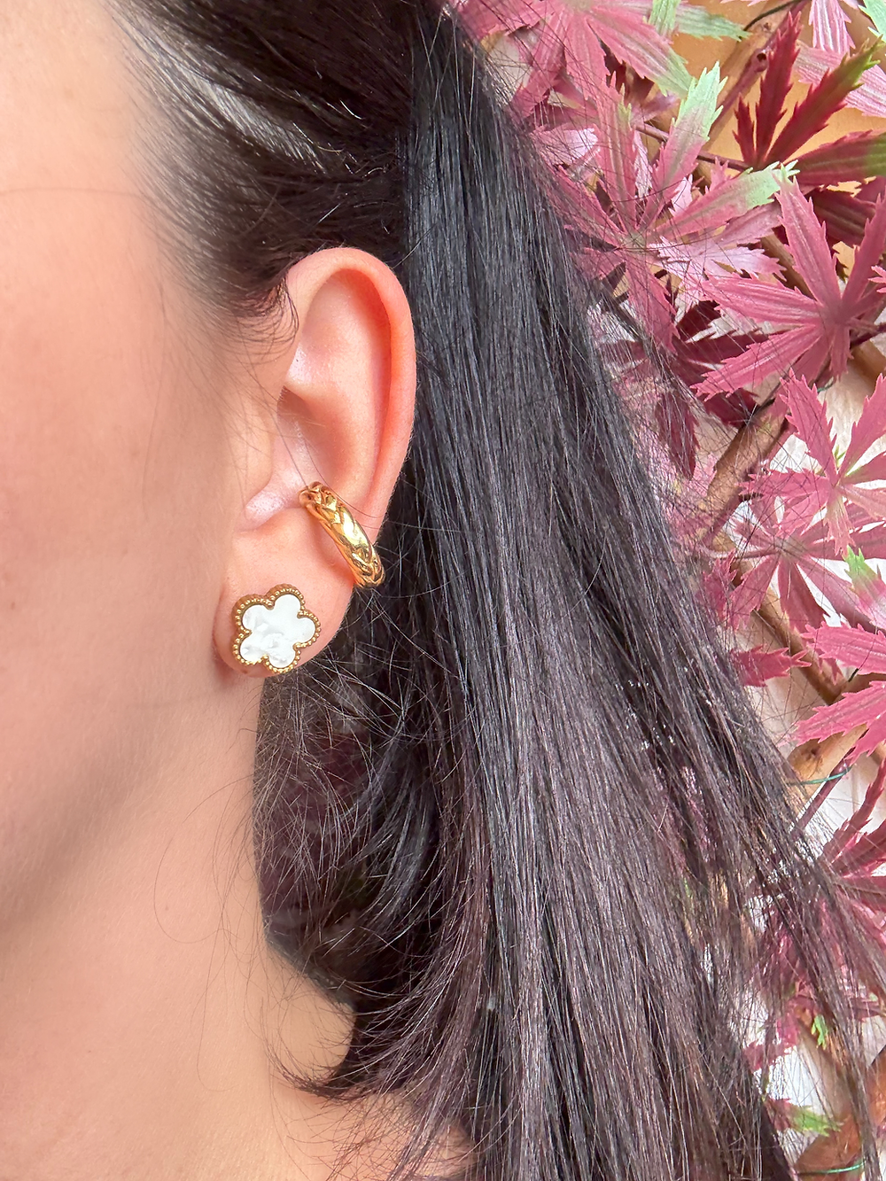 Earcuff gold intrecciato