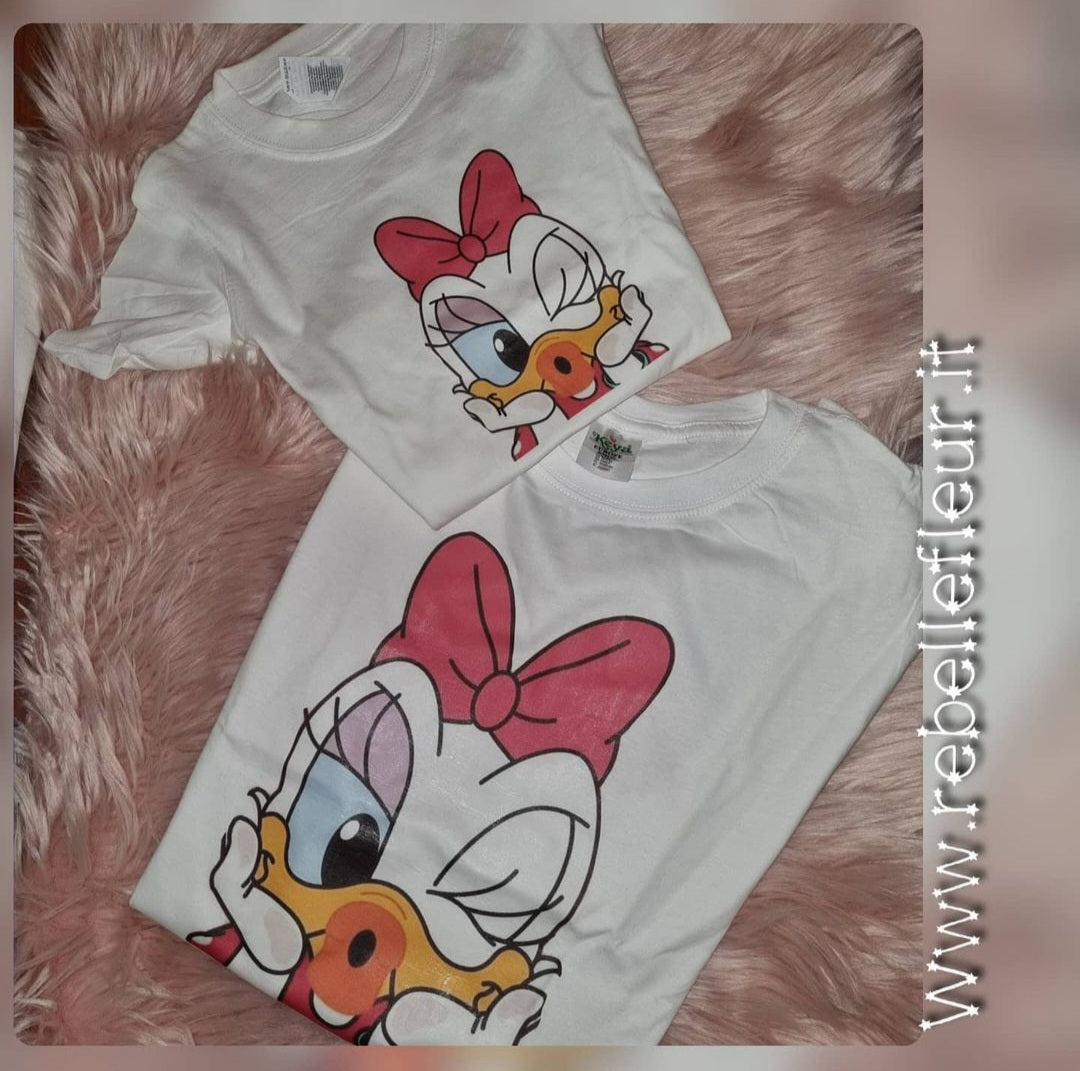 Coppia di T-shirt paperina