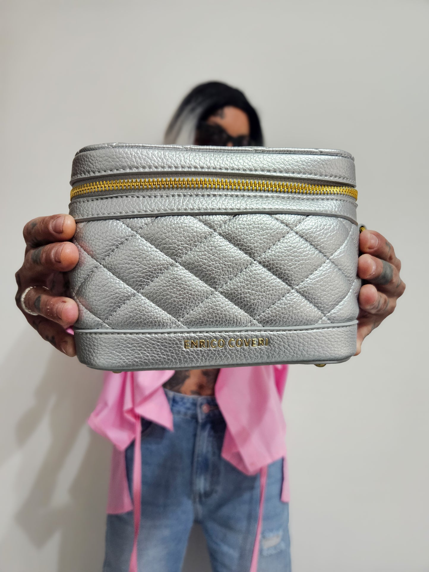 Beauty bag silver 🩶