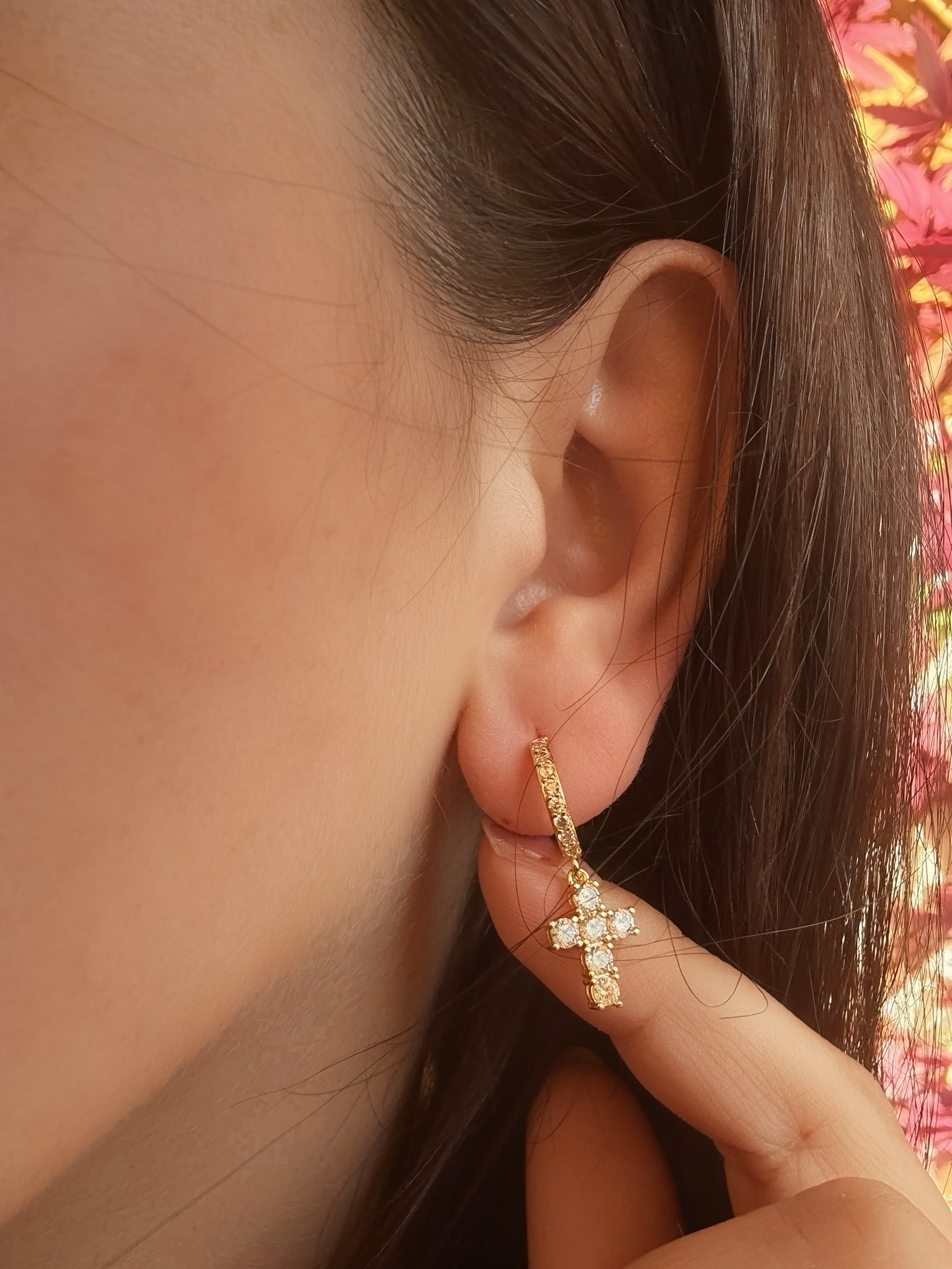 Orecchini Cross shine