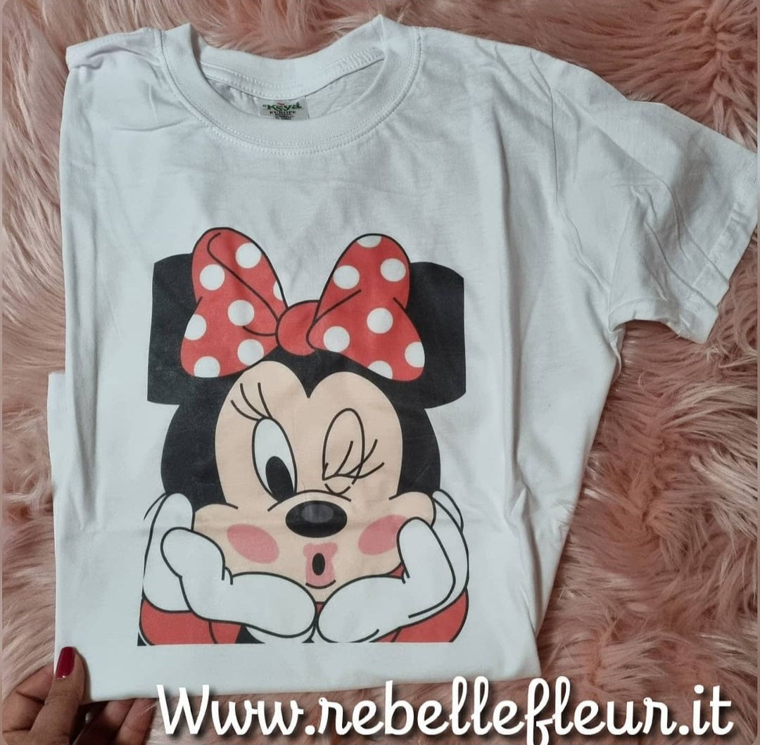 T-shirt Minnie Kiss TAGLIA M