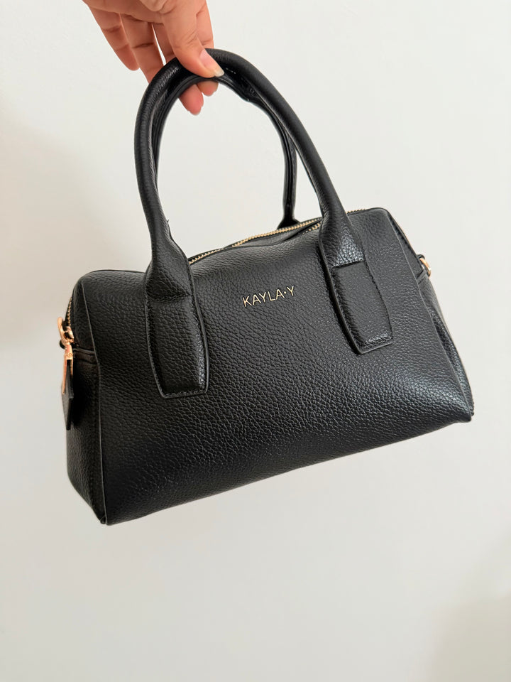 Twin zip bag nera