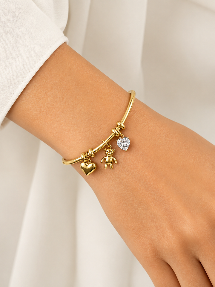 Bracciale rigido charmy gold