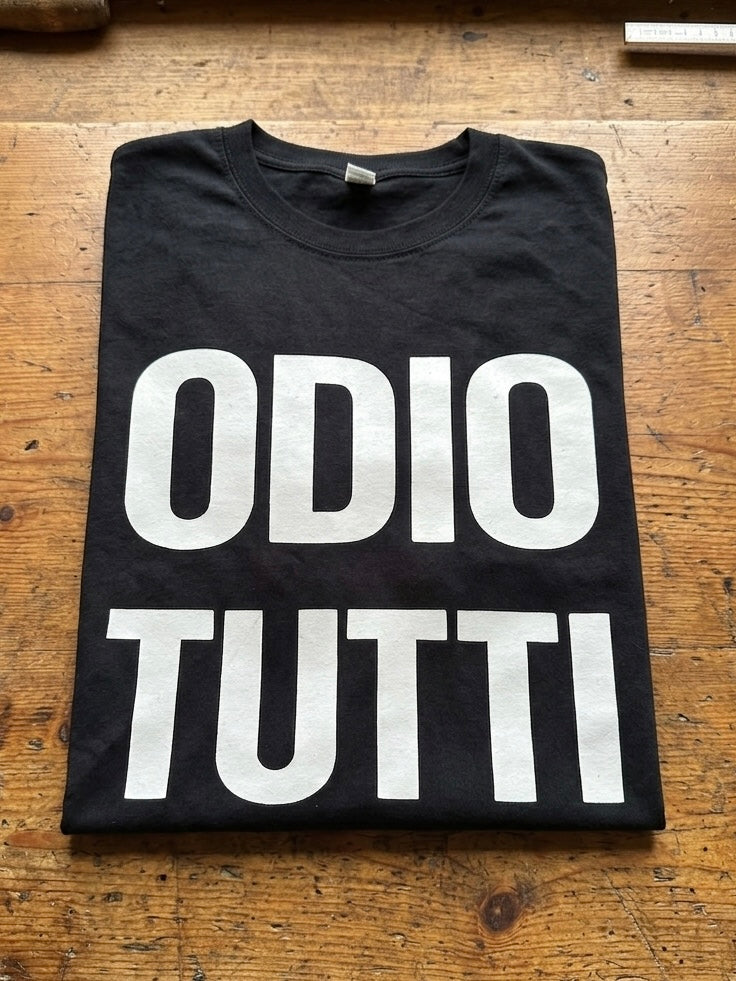 T-shirt Odio tutti Velluto OVERSIZE