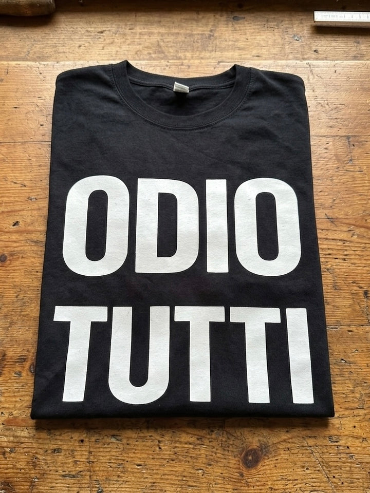 T-shirt Odio tutti Velluto OVERSIZE