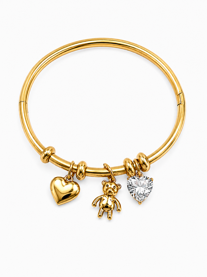 Bracciale rigido charmy gold
