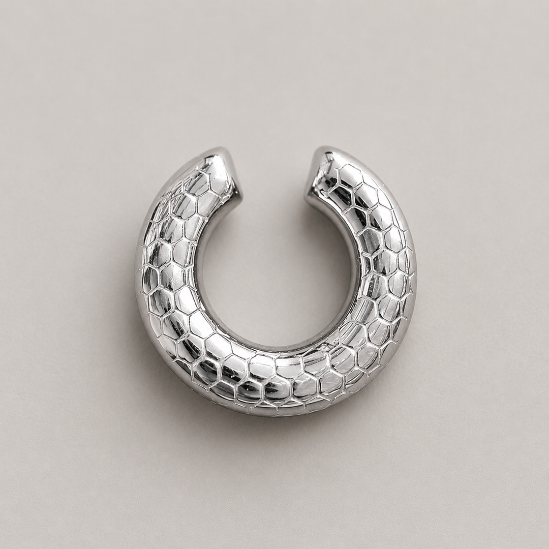 Earcuff silver pitonato