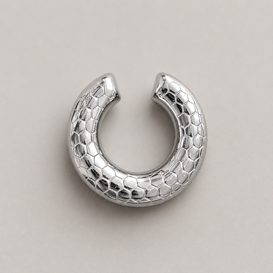 Earcuff silver pitonato