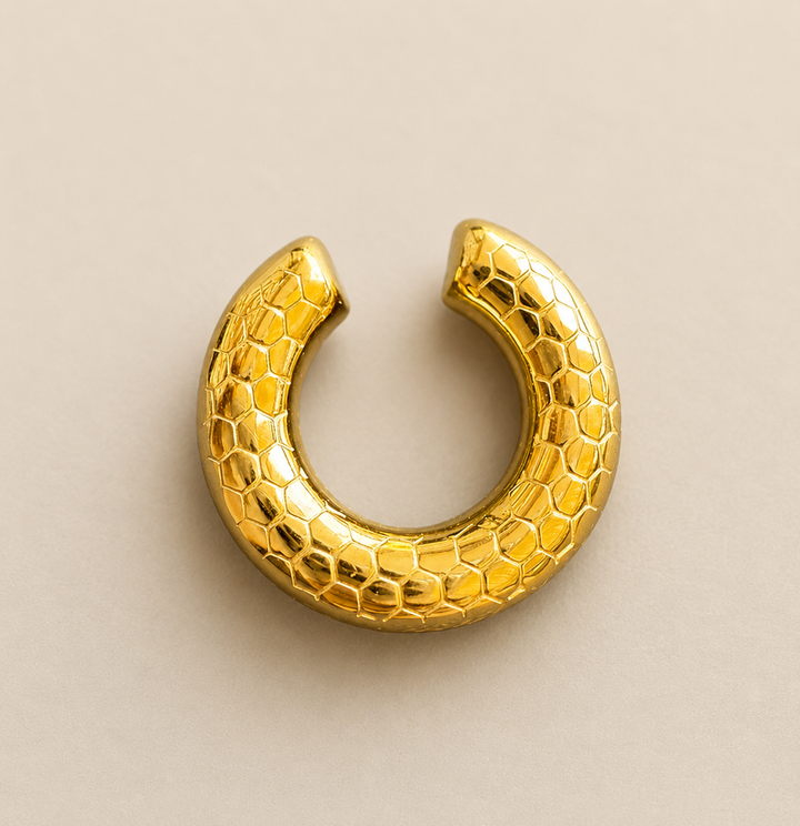 Earcuff gold pitonato