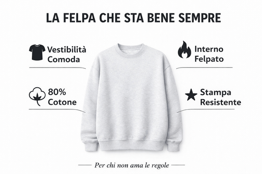 Felpa gingobbè bianca