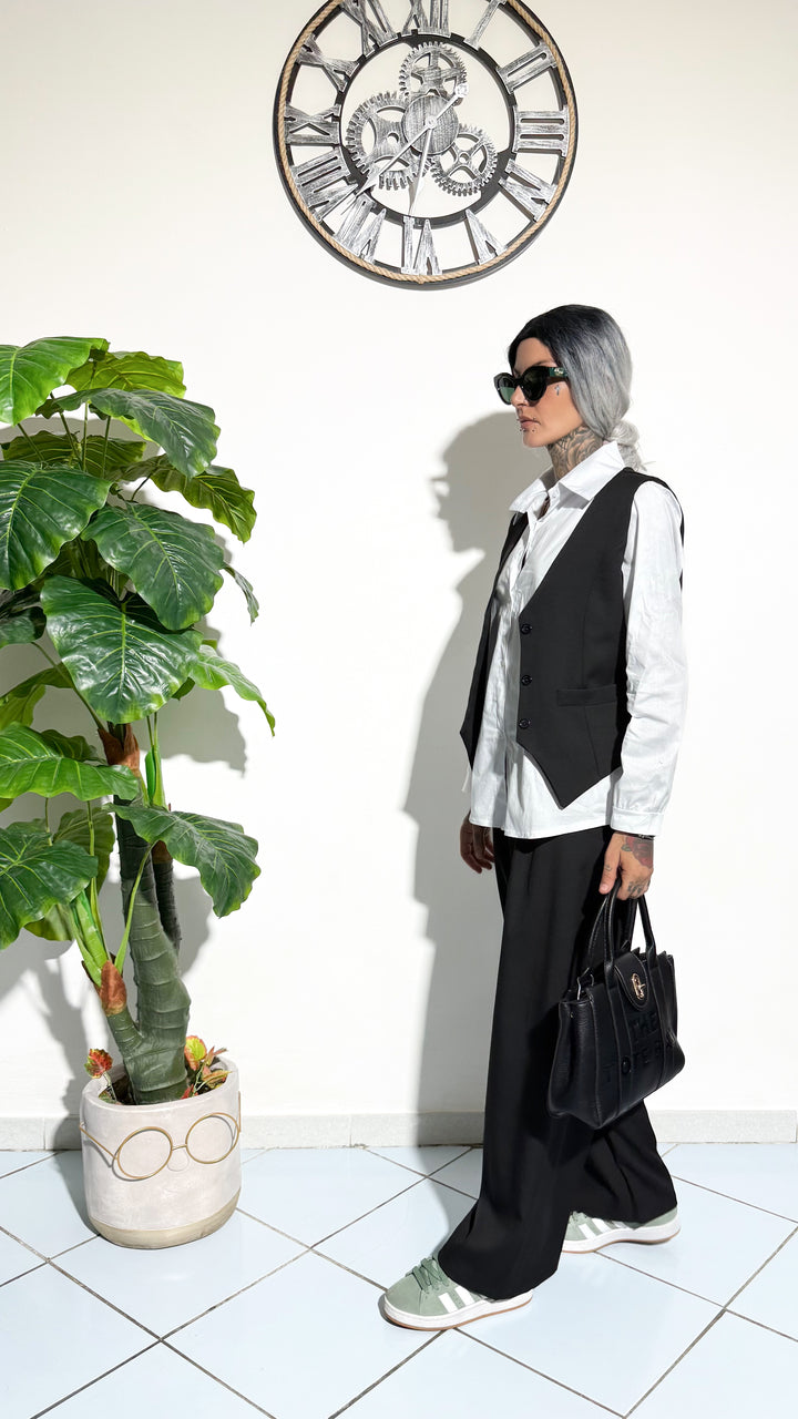 Coordinato Gilet Nero