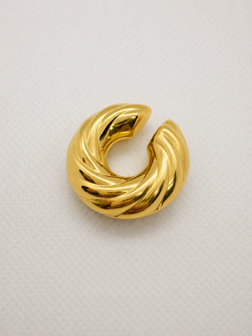 Earcuff Big Torchon Gold