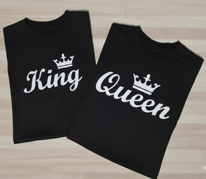 Coppia di t-shirt King e queen