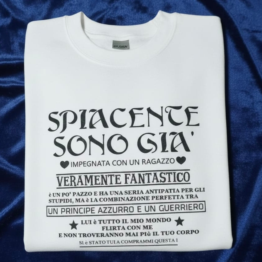 Felpa  sono già impegnata/o