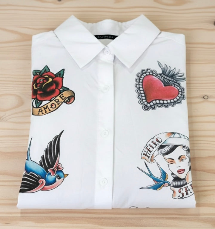 Camicia Old school tattoo