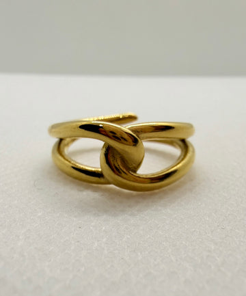 Anello intreccio gold