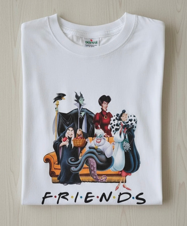T-shirt Friends villains 5 personaggi
