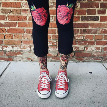 Leggings roses