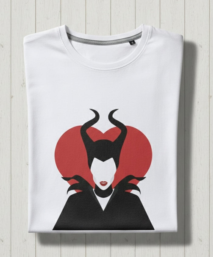 T-shirt Maleficient cuore