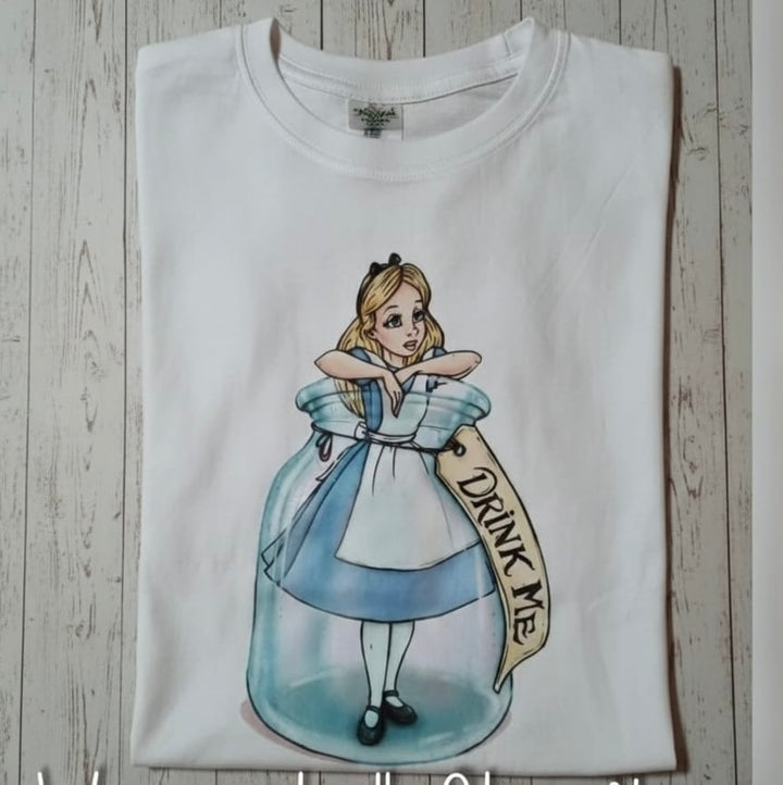 T-shirt Alice in bottiglia
