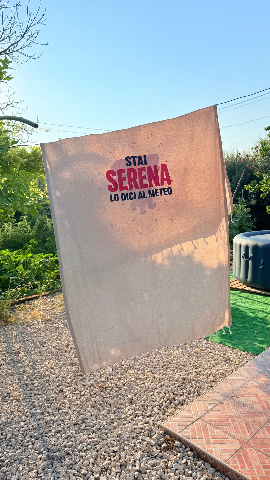 Telo mare/pareo Stai serena