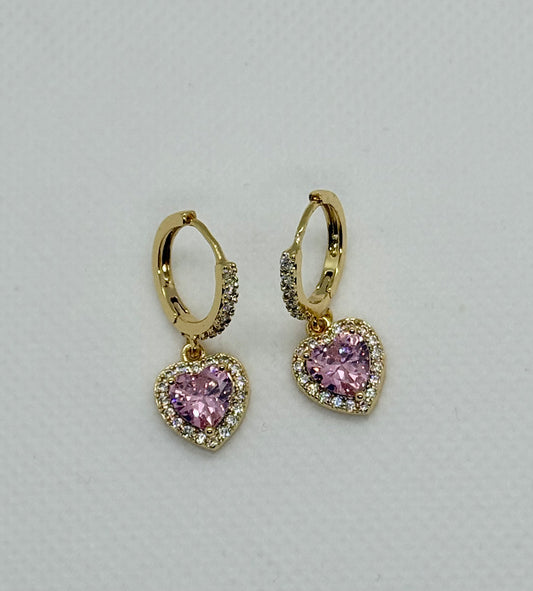 Orecchini cuore classy gold
