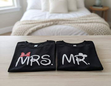 Coppia di t-shirt Mr & Mrs