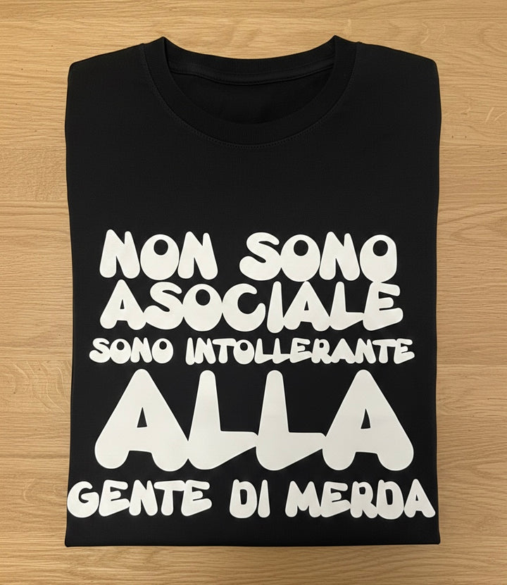 T-shirt non sono asociale