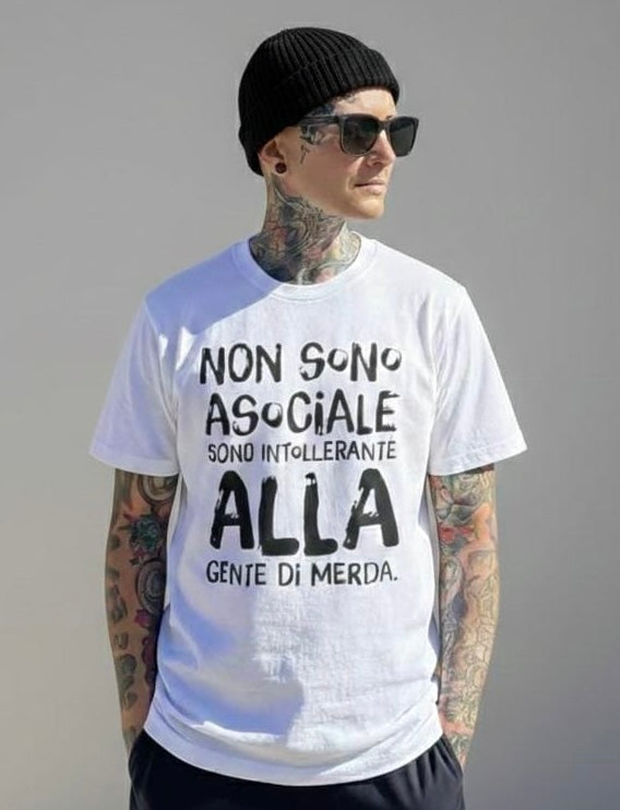T-shirt non sono asociale