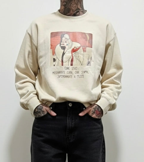 Felpa Crudelia sabbia