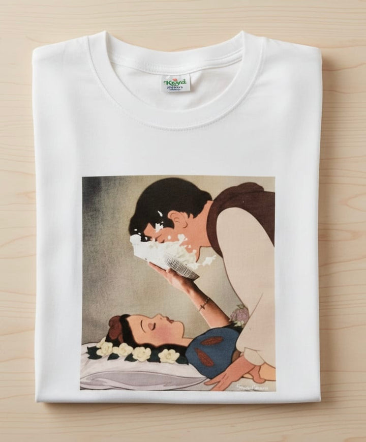 T-shirt torta in faccia