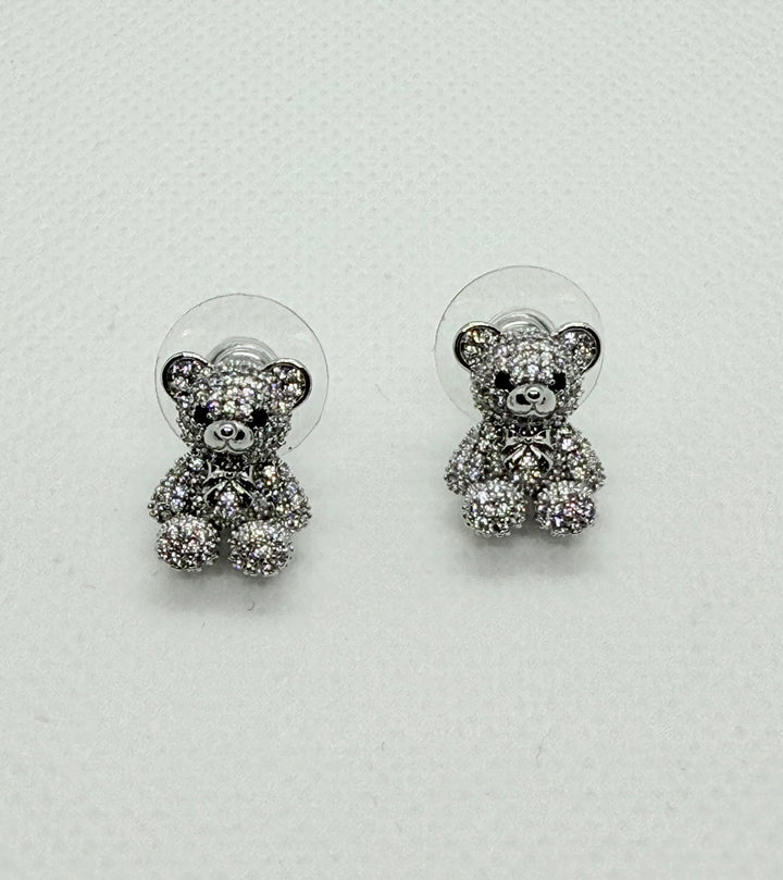 Orecchini orsetto strass