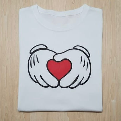 T-shirt topolino mani love