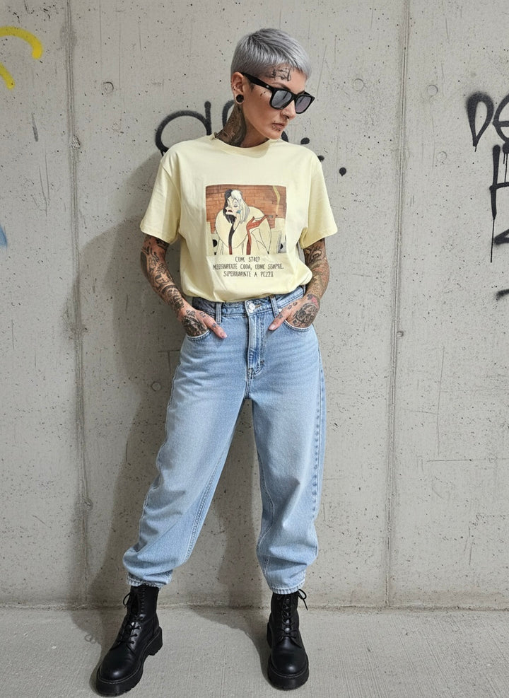 T-shirt Crudelia sabbia