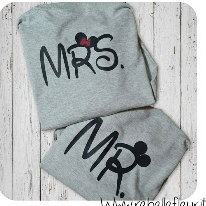 Coppia felpe Mr e Mrs