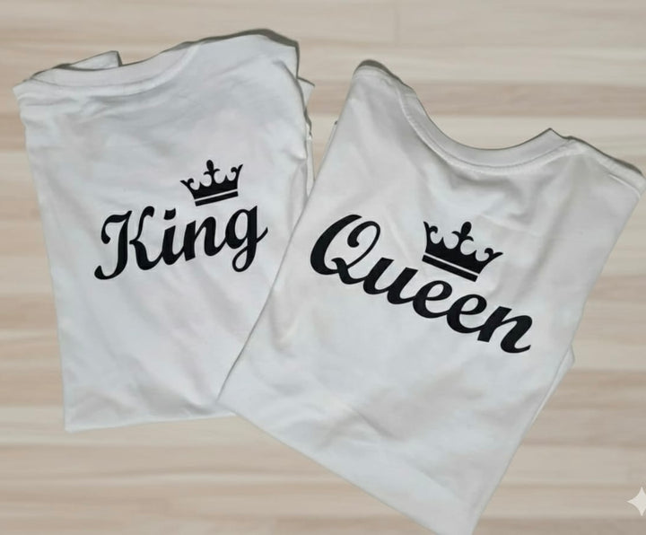 Coppia di t-shirt King e queen