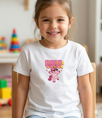 T-shirt odio tutti bimba