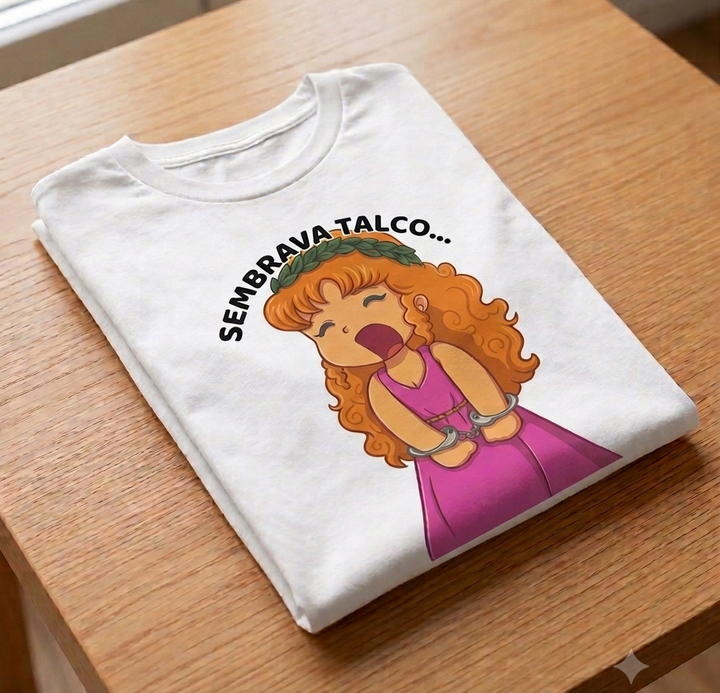 T-shirt sembrava talco