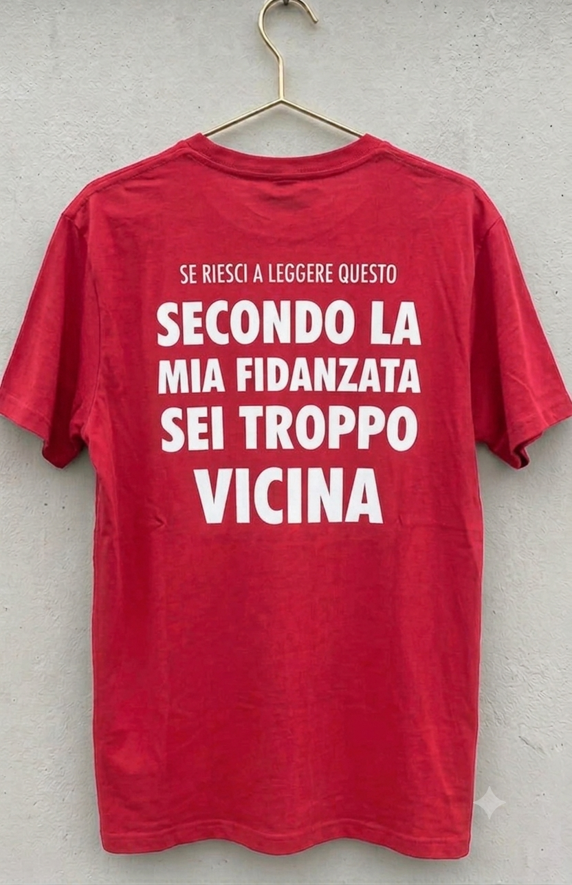 T-shirt sei troppo vicina