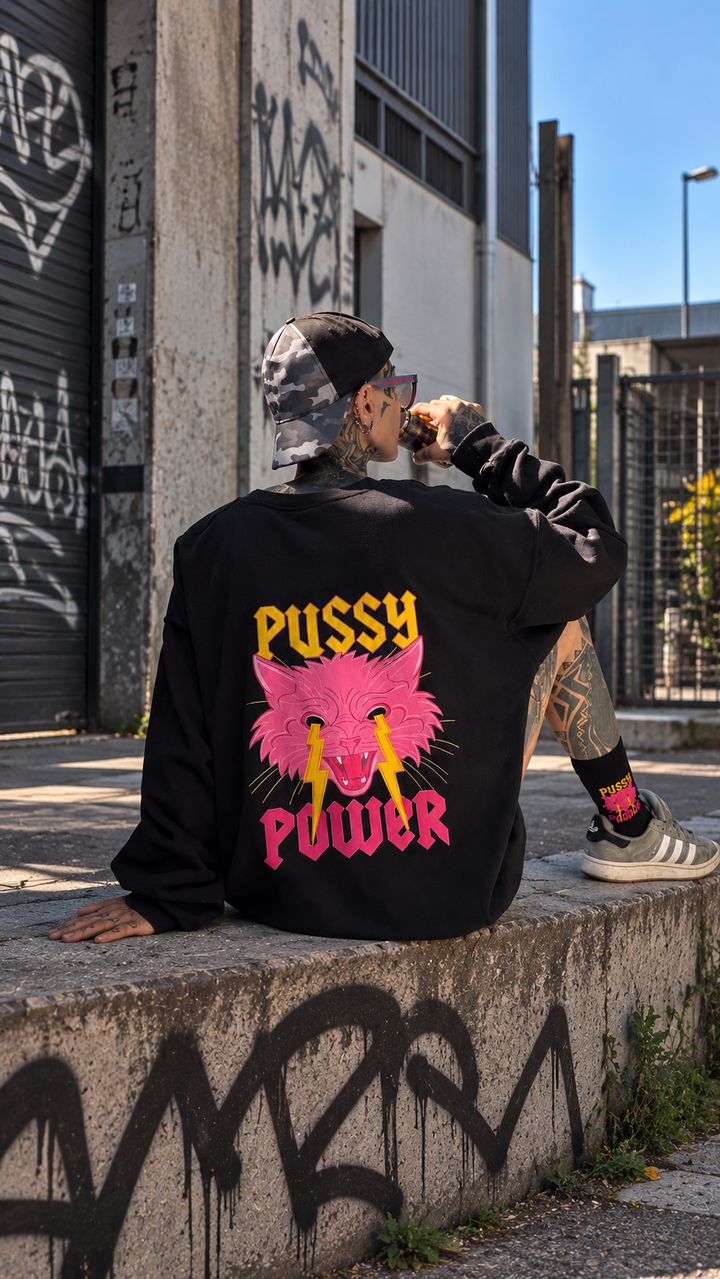 Felpa Pussy power OVERSIZE